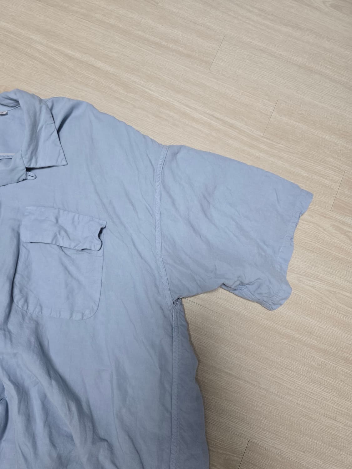 나나미카 Open Collar Cupra Hemp S/S 셔츠- XL 상품이미지3