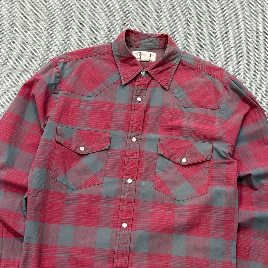 빅맥 체크셔츠 v2957 상품이미지3