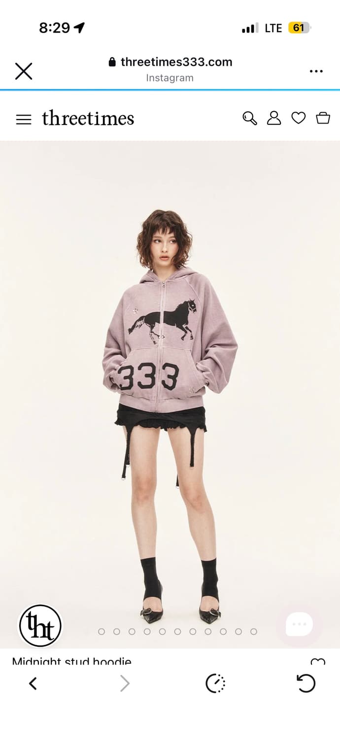 쓰리타임즈 후드집업 구해요 상품이미지1