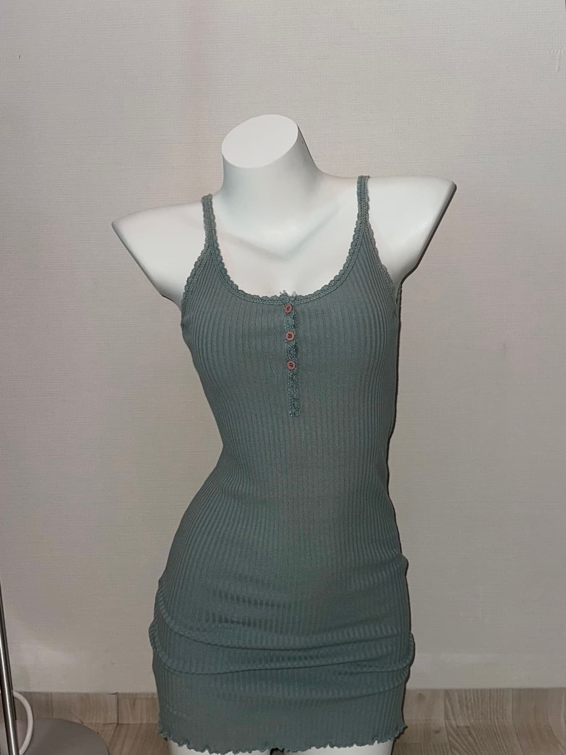 민트 슬리브리스  딱붙 원피스 상품이미지2