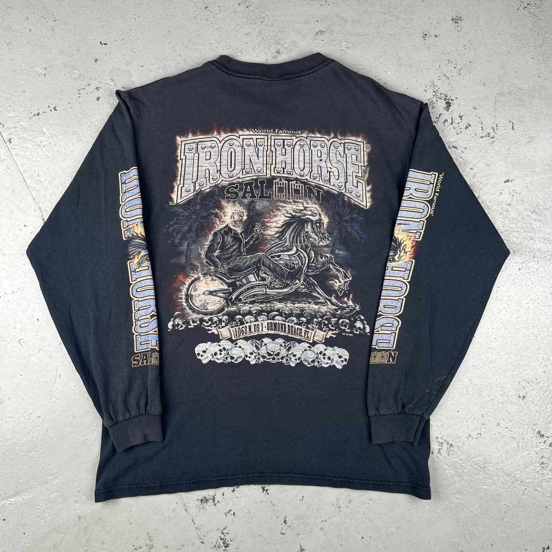빈티지 Iron Horse Saloon 포켓 긴팔티 상품이미지2
