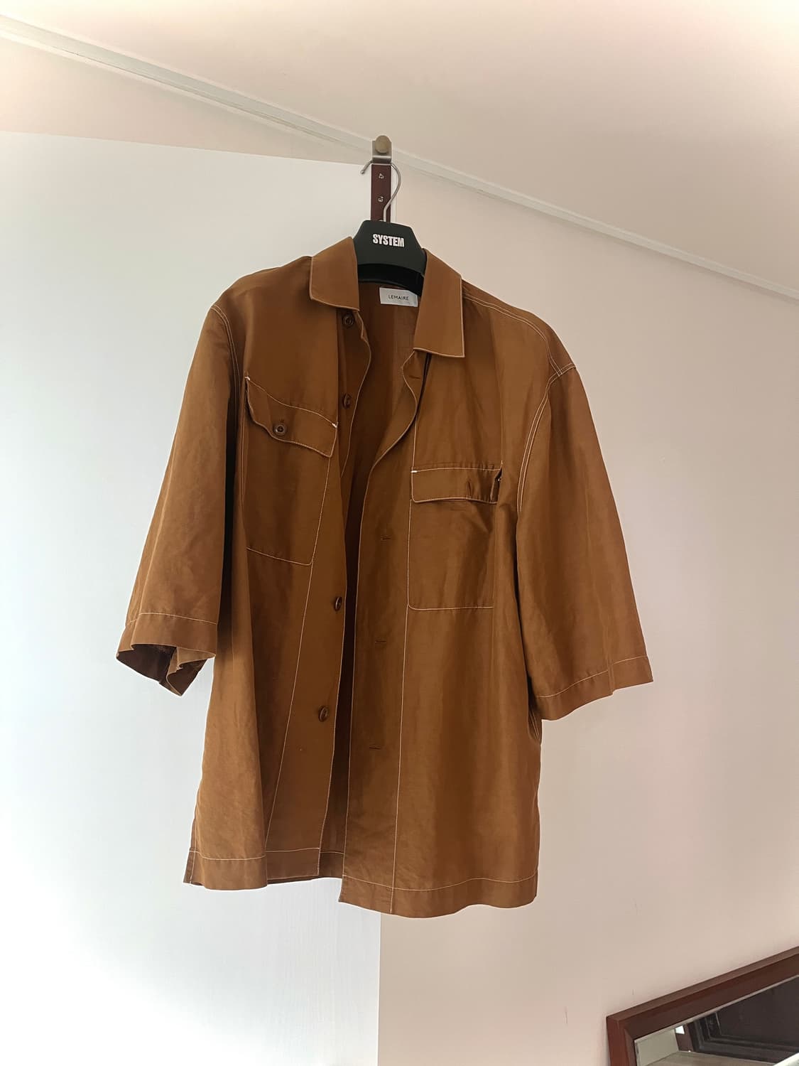 르메르 파자마 셔츠 Tobacco 48 상품이미지6