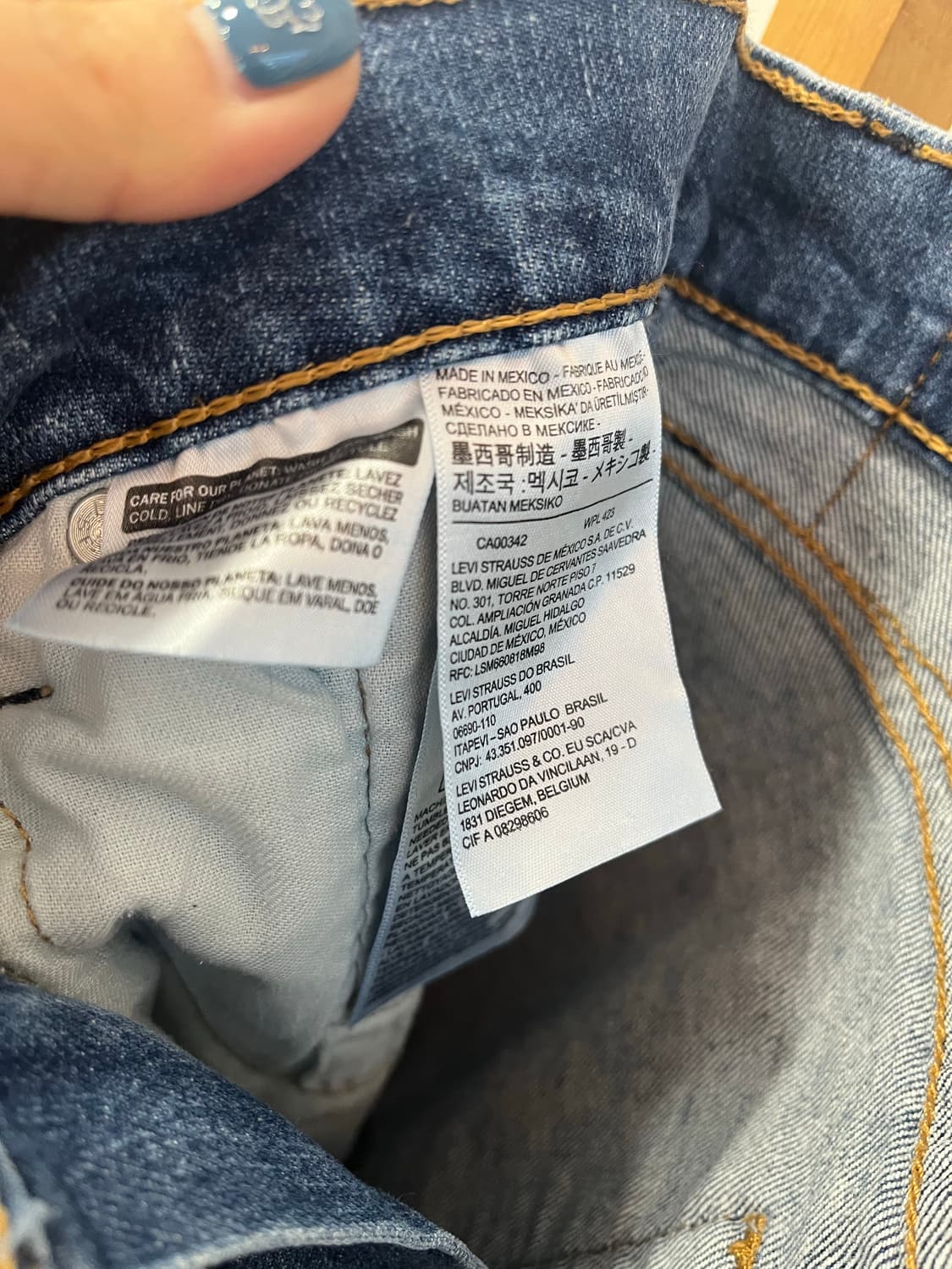 리바이스 511 슬림핏 중청 청바지 (W32 L30) 상태 아주 좋음 상품이미지4