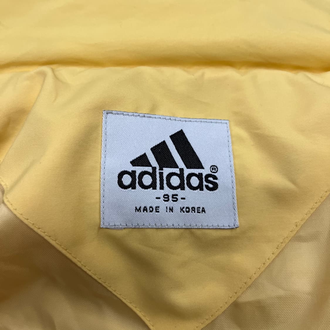 아디다스 옐로우 병아리 숏패딩 95 상품이미지5
