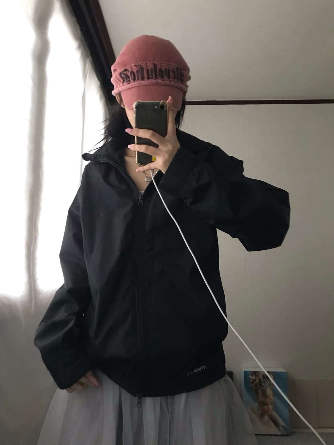 나이키 블랙 투웨이 바람막이 상품이미지3