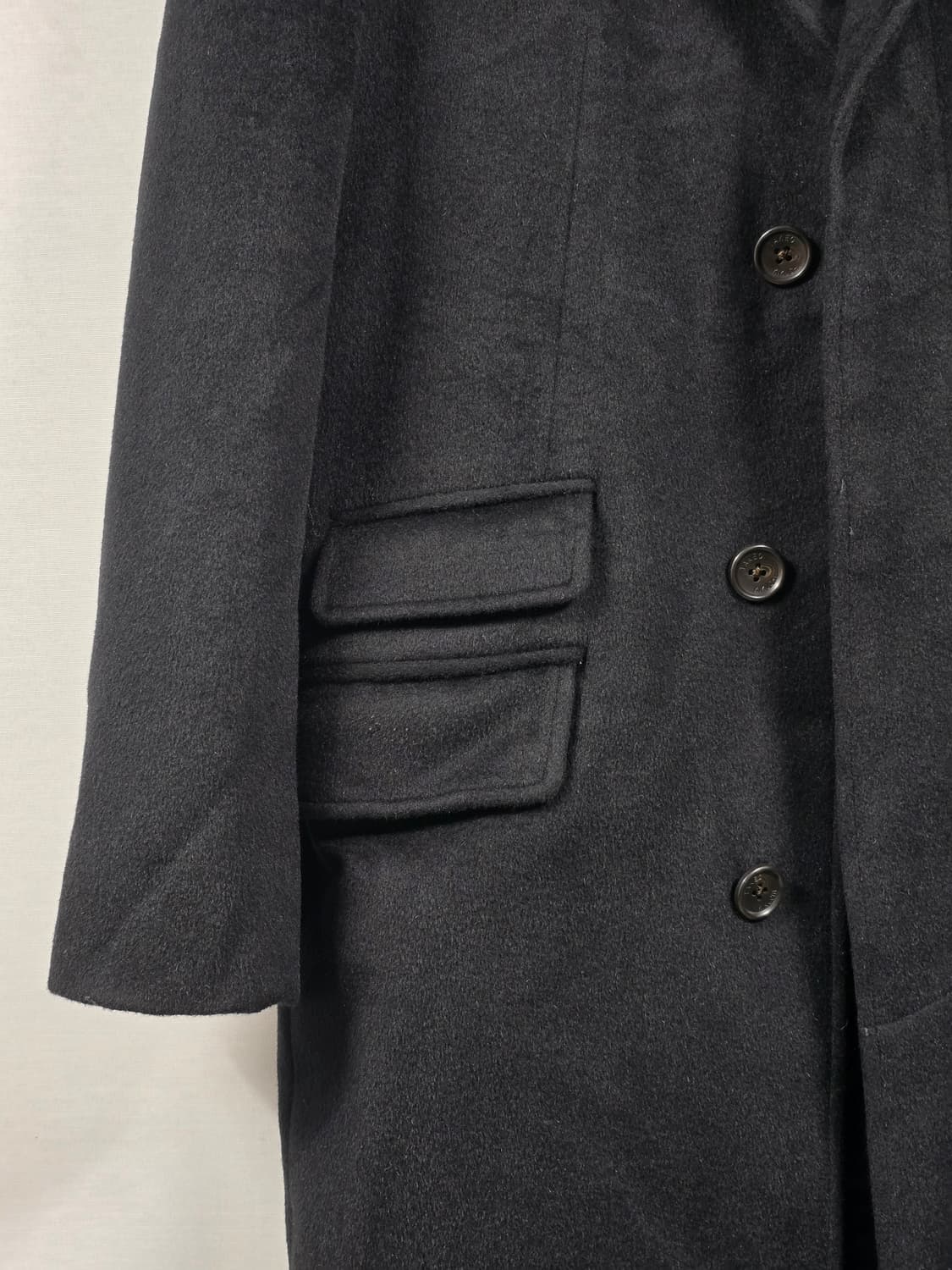 타케오키쿠치 앙고라 캐시미어 혼방 롱코트 블랙 100사이즈 상품이미지4