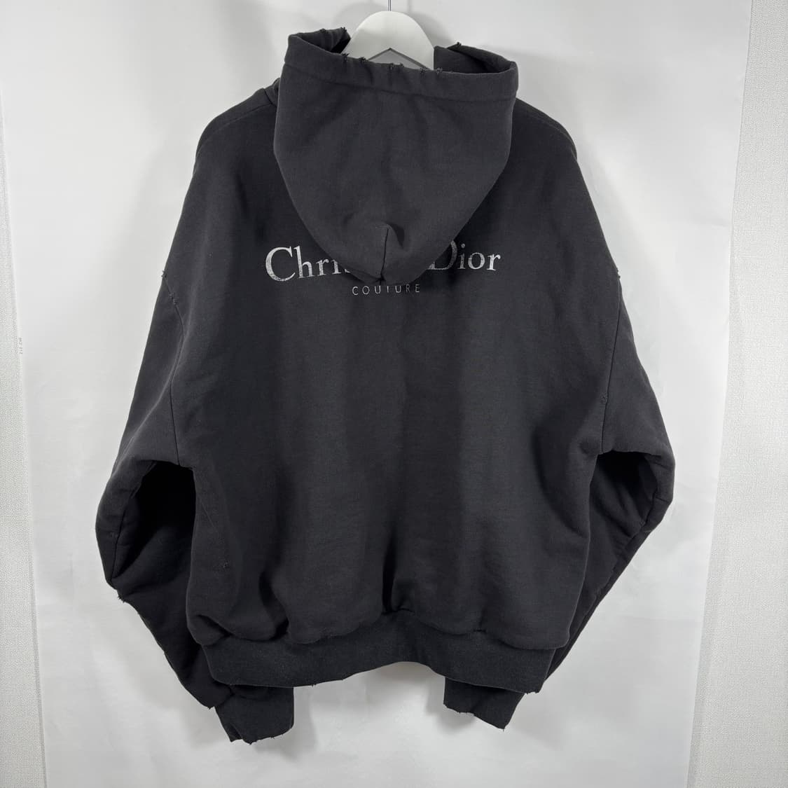 (새상품급,정품)디올 꾸뛰르 백로고 후드티 블랙 XXL 상품이미지2