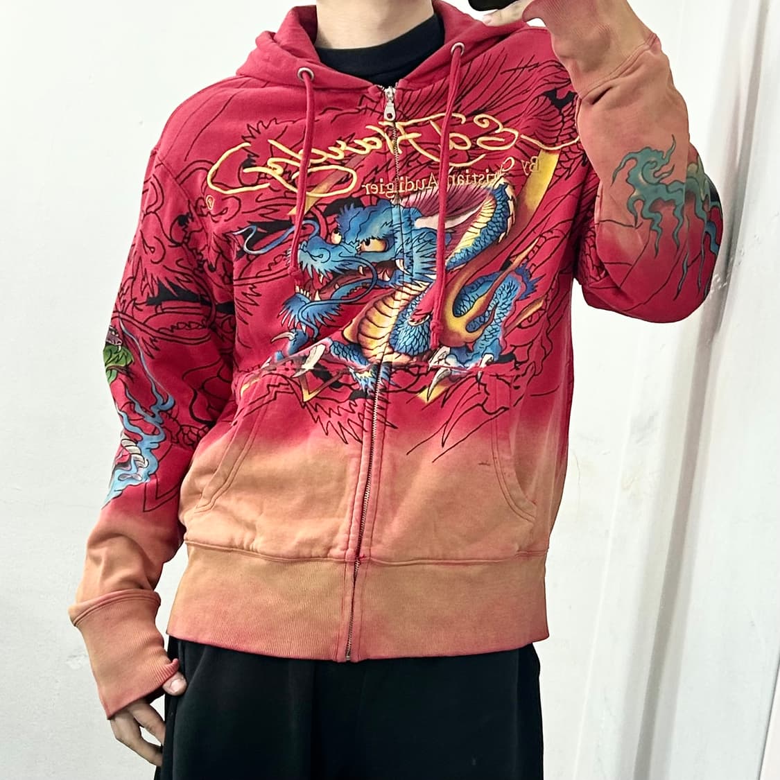 에드하디 드래곤 후드 집업 상품이미지2