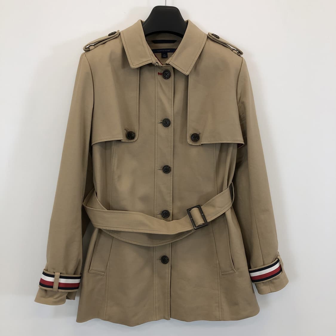 타미힐피거 완장 트렌치코트 L 싱글 상품이미지1