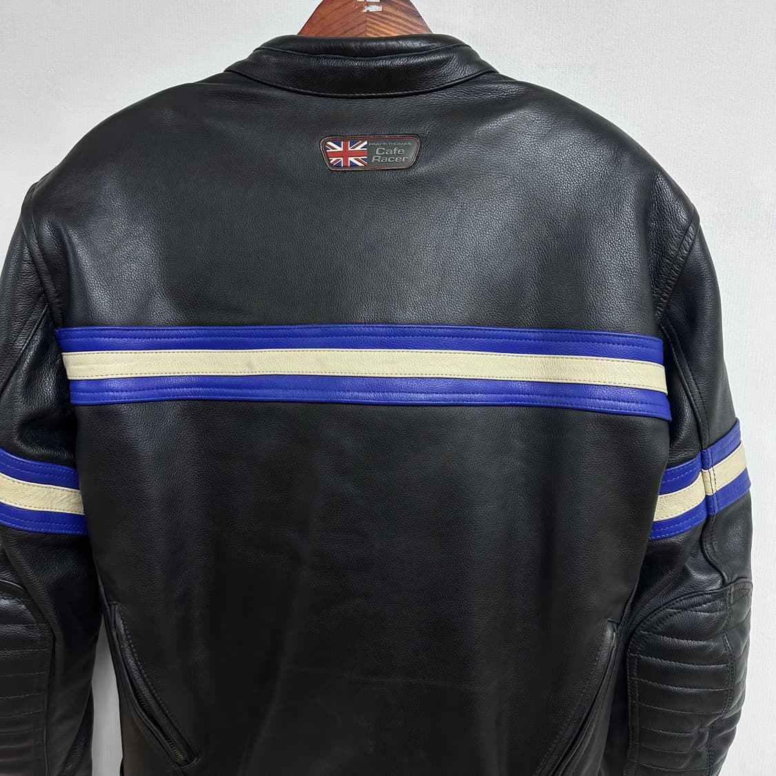 프랭크 토마스 카페 레이서 라이더 가죽 자켓 eur52 J12 상품이미지5