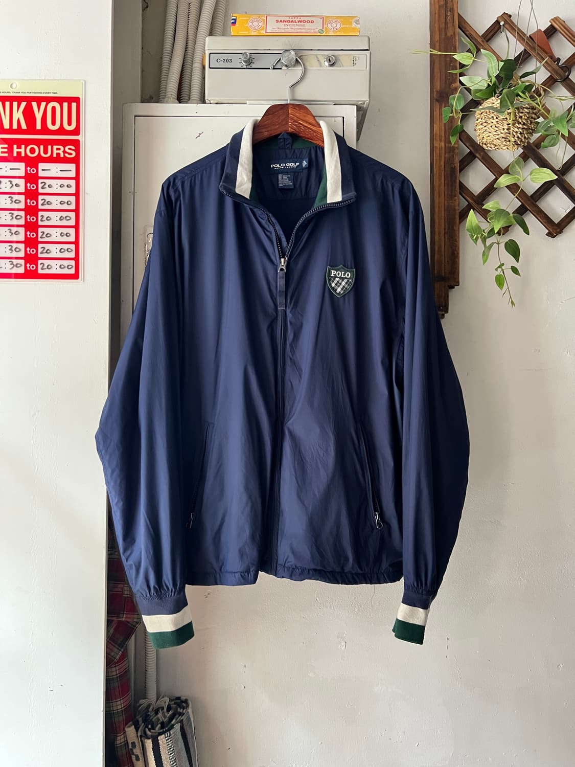 [L]폴로 랄프로렌 골프 네이비 나일론 자켓 상품이미지1