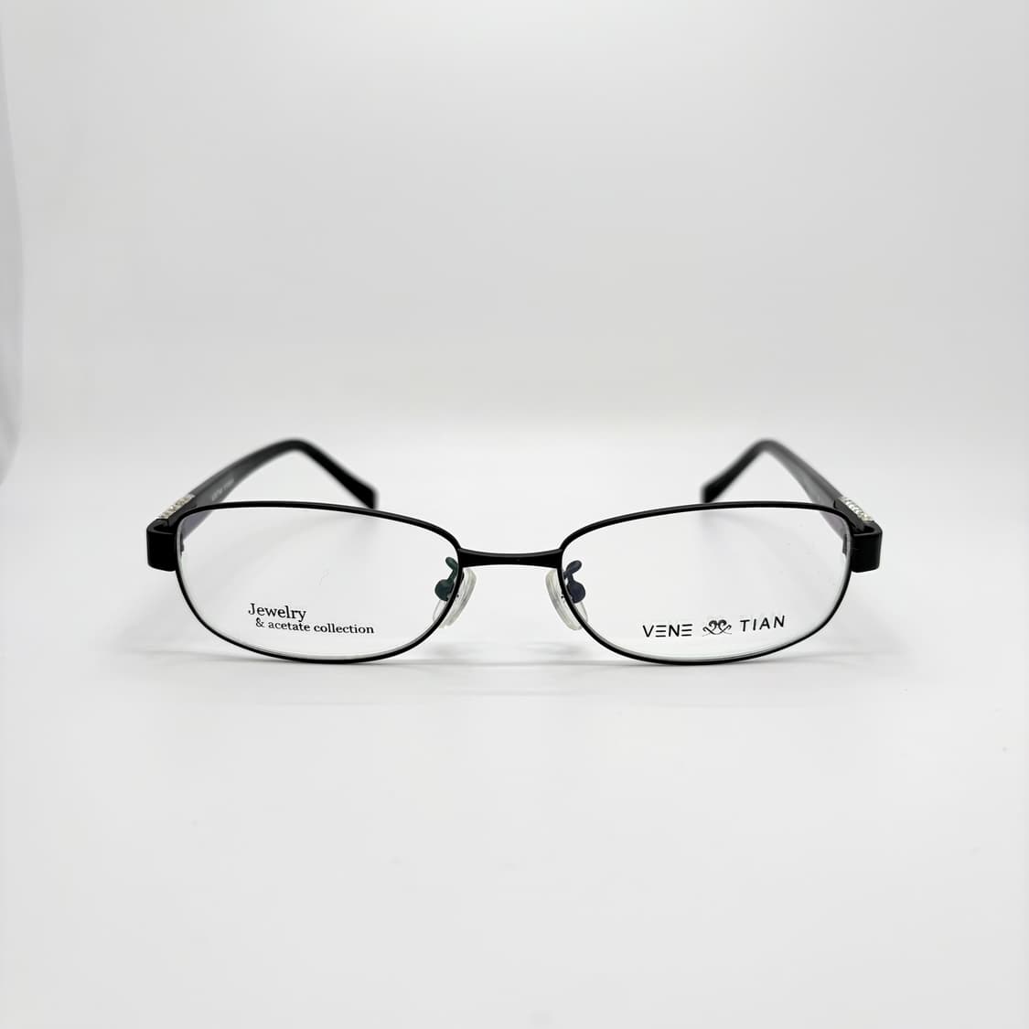 VENETIAN 큐빅 블랙 사각 빈티지메탈테 상품이미지3