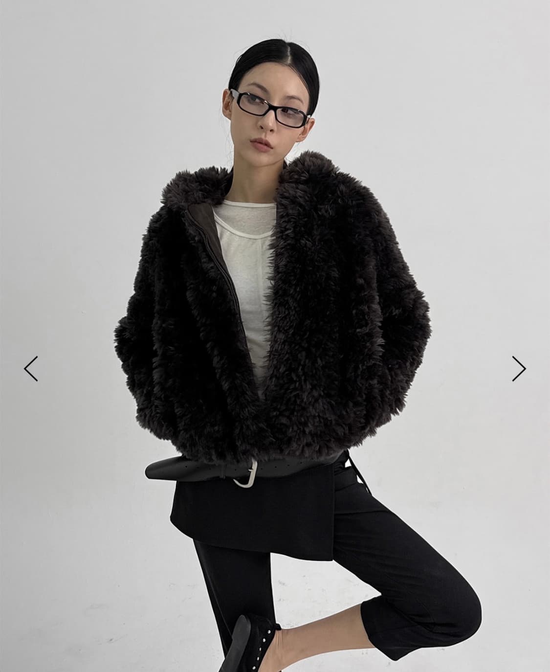 블랙업 모니첼 후드 퍼자켓 상품이미지2