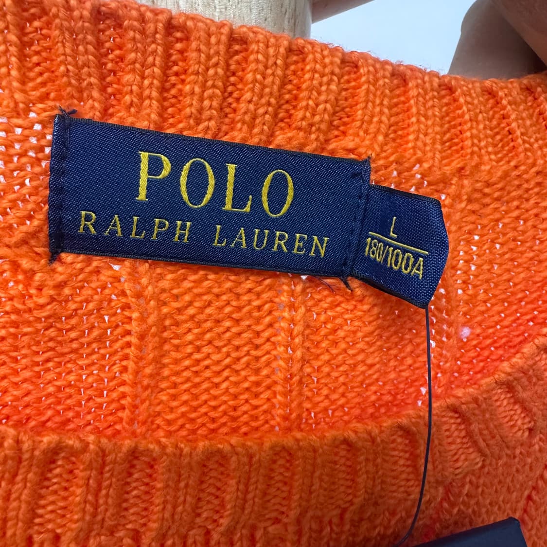 (새상품) 폴로랄프로렌 꽈배기 니트 스웨터 100(L) J25 상품이미지5