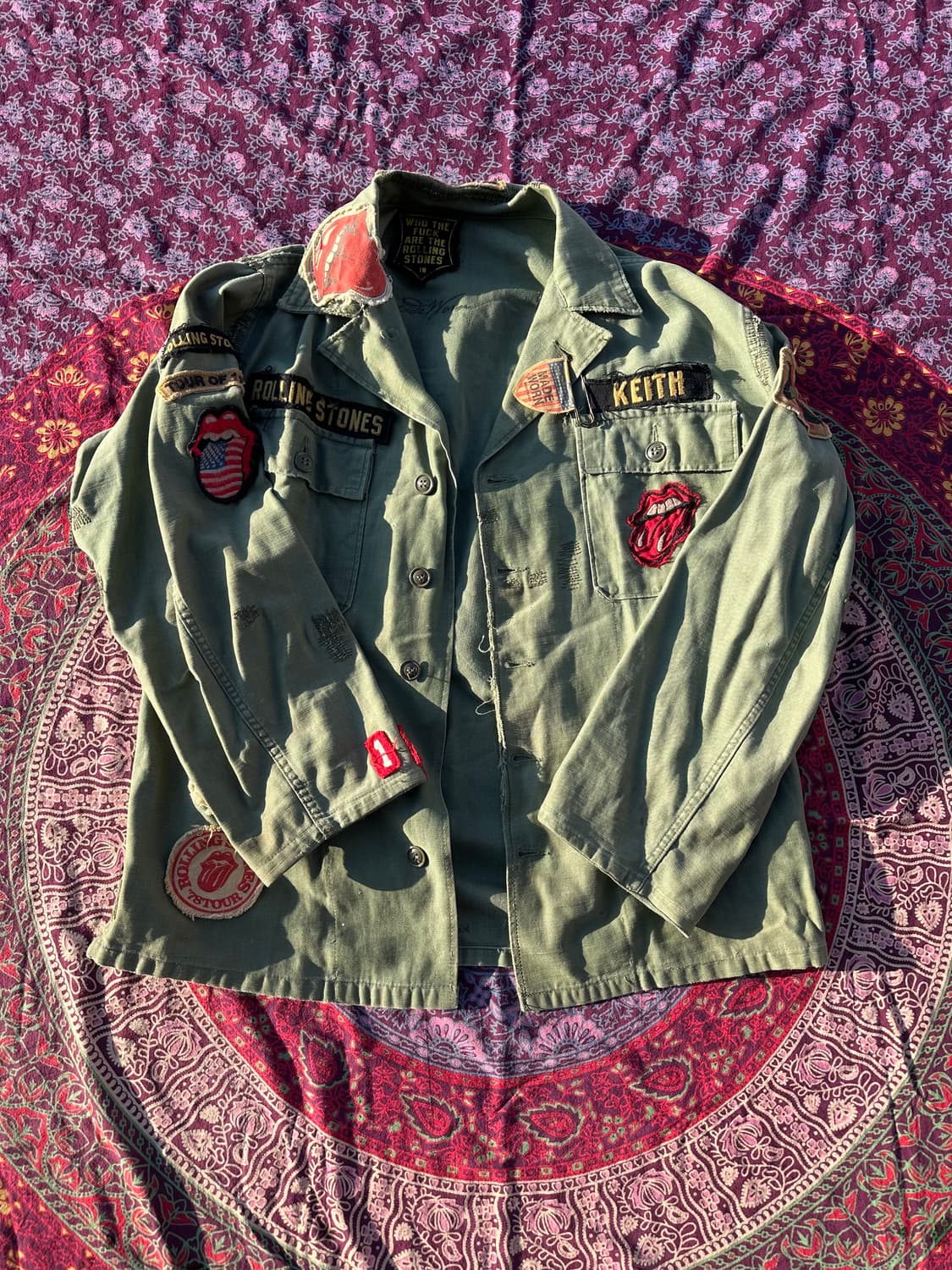 메이드원 롤링스톤즈 1975  밀리터리 자켓 상품이미지1