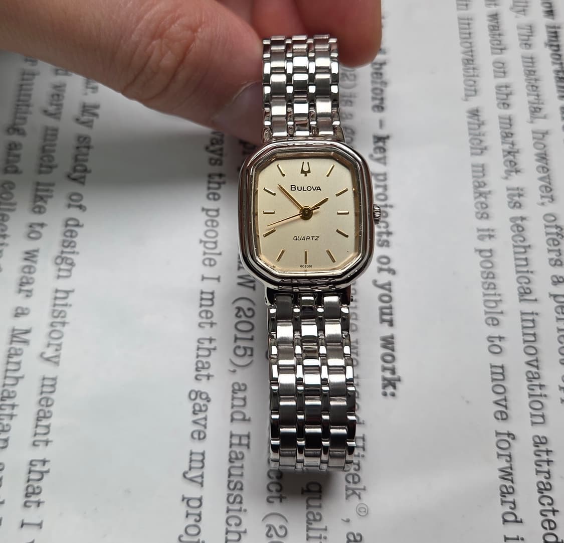 빈티지 부로바 팔각 옥토탱크 샴골판 논데이트 쿼츠 여성용 브레이슬릿 ve 상품이미지9