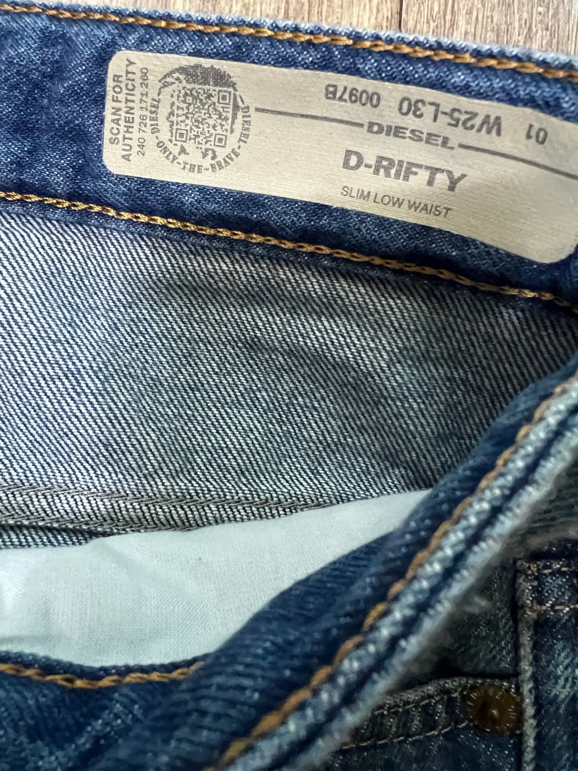 DIESEL 디젤 데미지 빈티지 인디고 청바지 상품이미지3