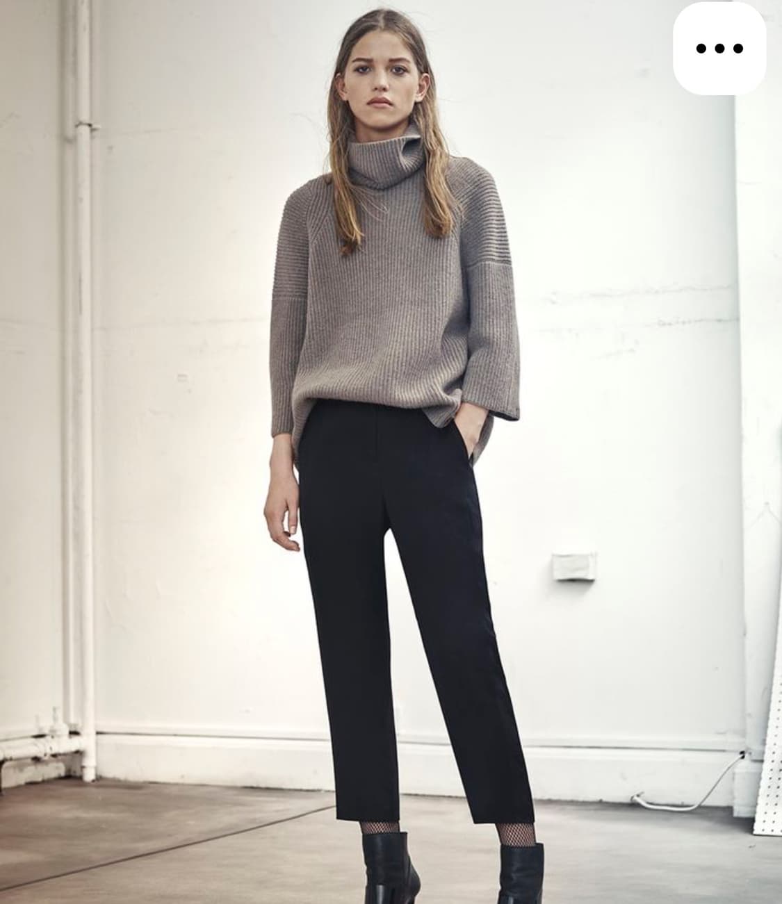 올세인츠 jago roll neck 차콜 니트 상품이미지1