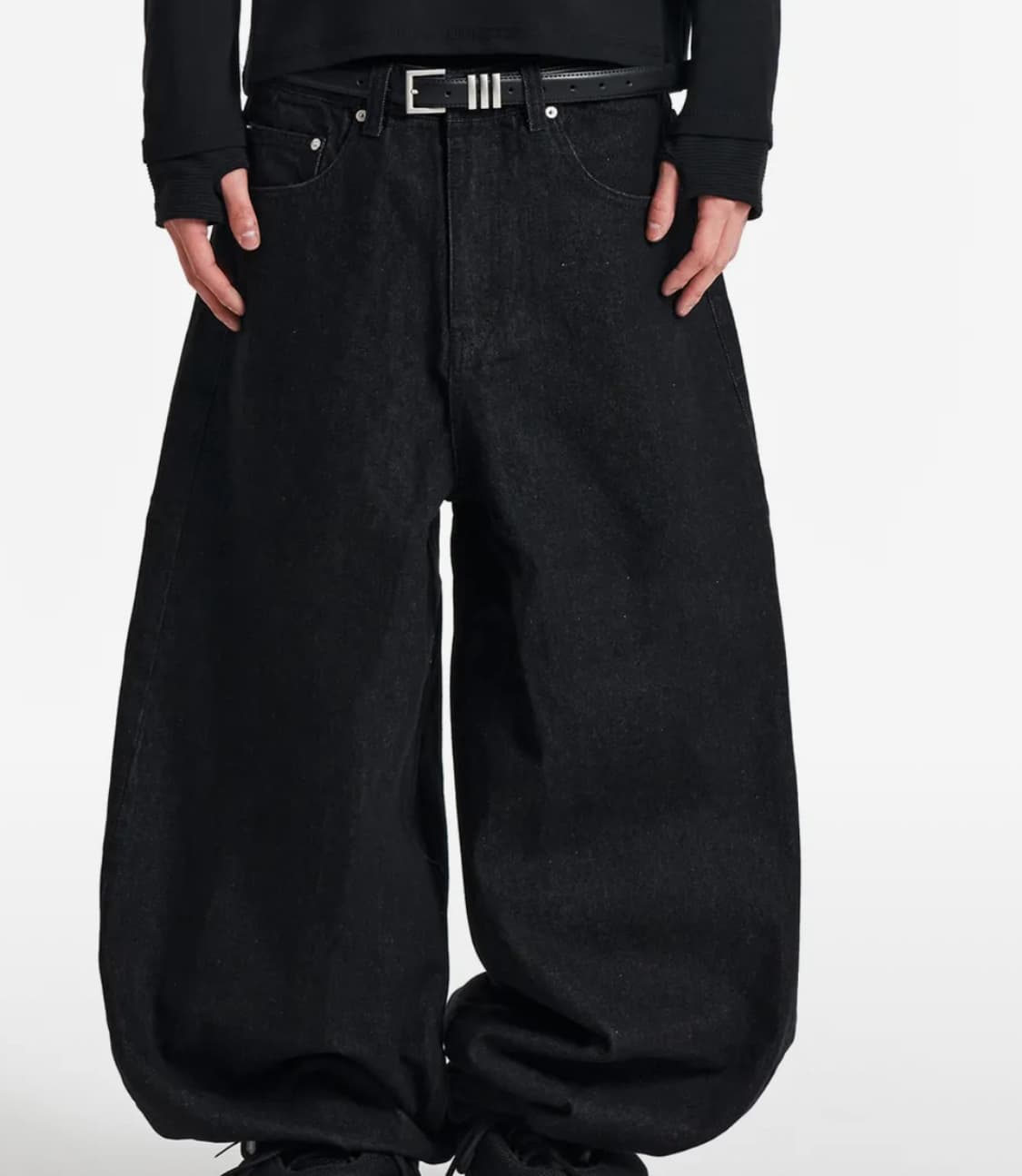 (S)기철 벌룬 데님 팬츠 상품이미지1