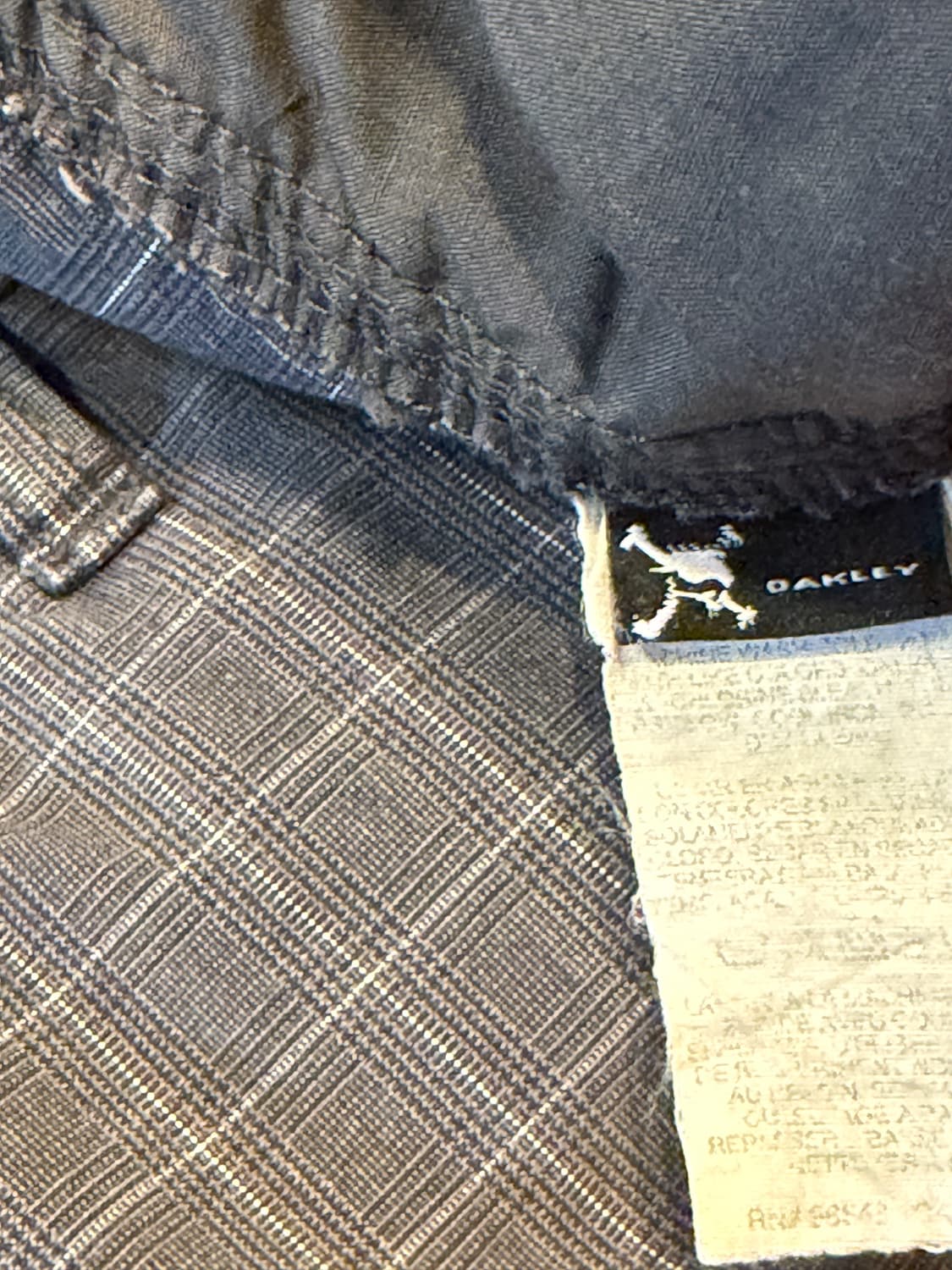 오클리 빈티지 체크 반바지 상품이미지5