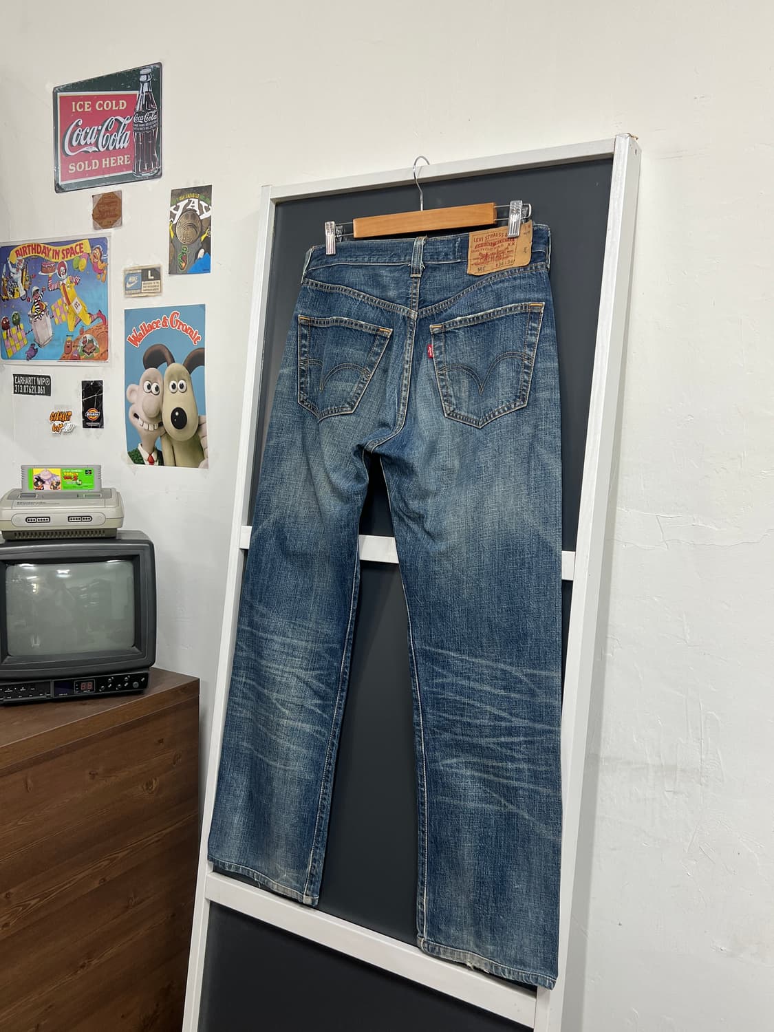 Levis 501 리바이스 오리지널 스트레이트핏 데님 팬츠 상품이미지1