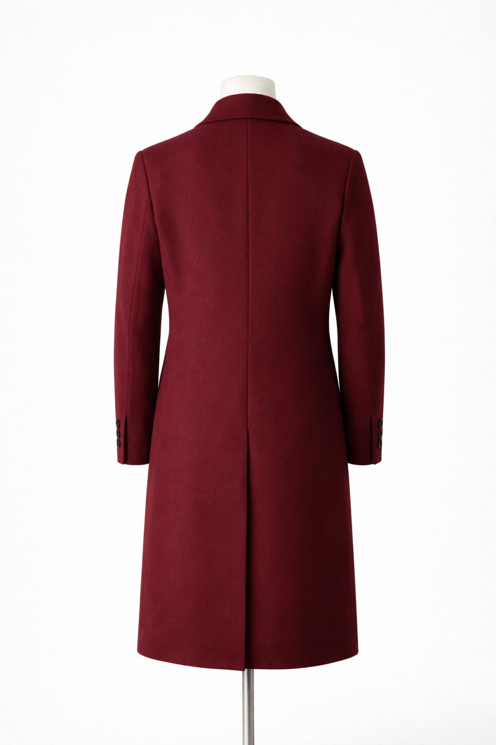 남자 세미오버핏 울 더블 브레스티드 롱 코트 (버건디) 105(XL) 상품이미지2