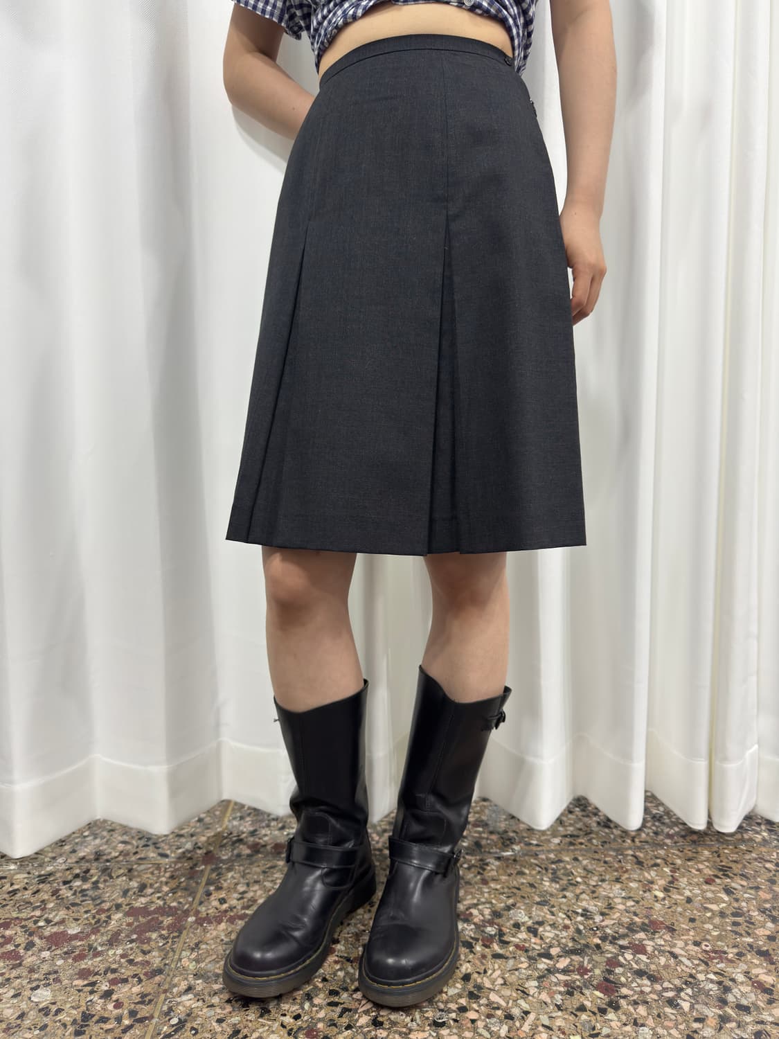 pleats midi skirt 상품이미지1