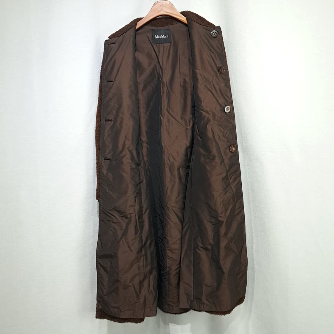 CN899W M 막스마라 알파카 버진울 부클 클래식 테디 코트 상품이미지6