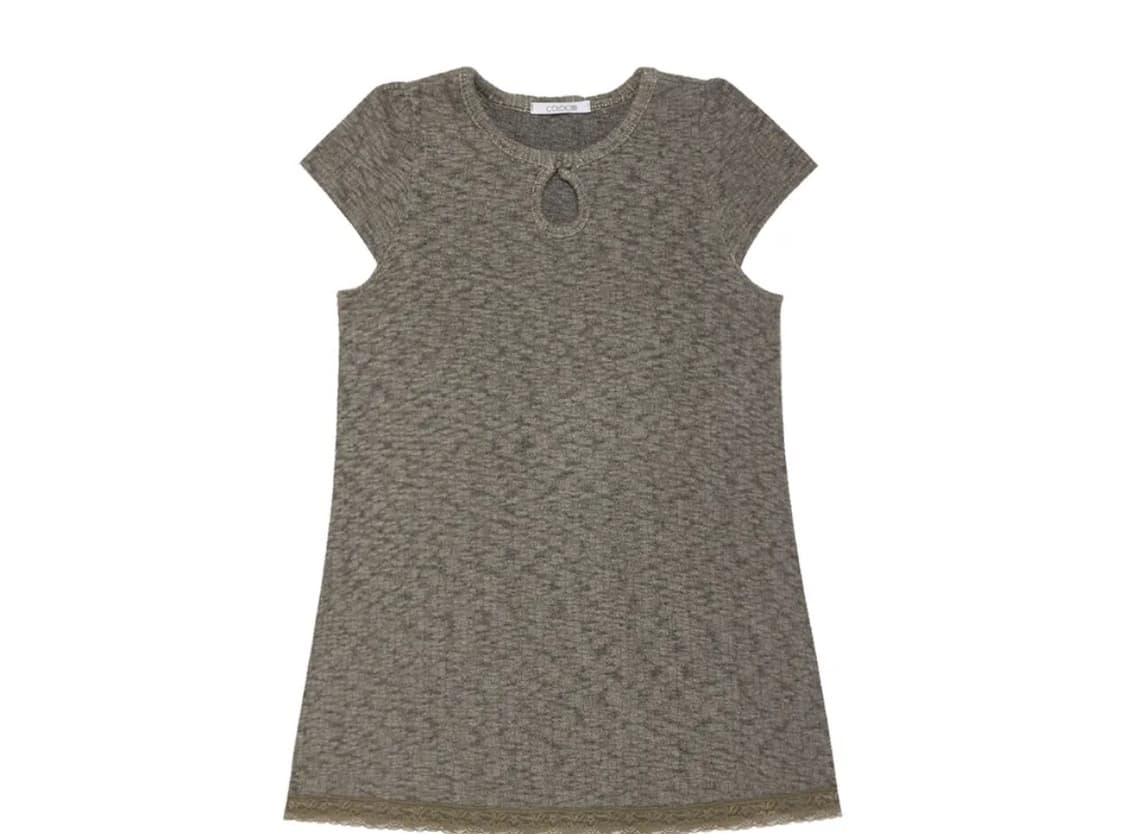 콜로신스 Weird Drop Top Dress Khaki Charcoal 상품이미지1