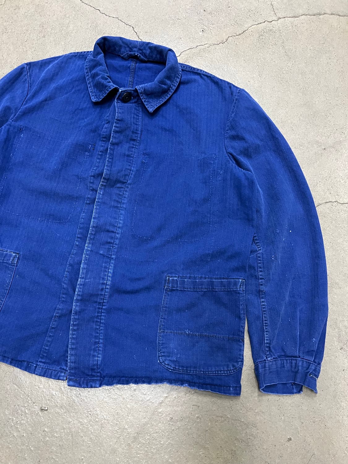 FADED BLUE VINTAGE HBT 헤링본트윌코튼 프렌치워크자켓 상품이미지5