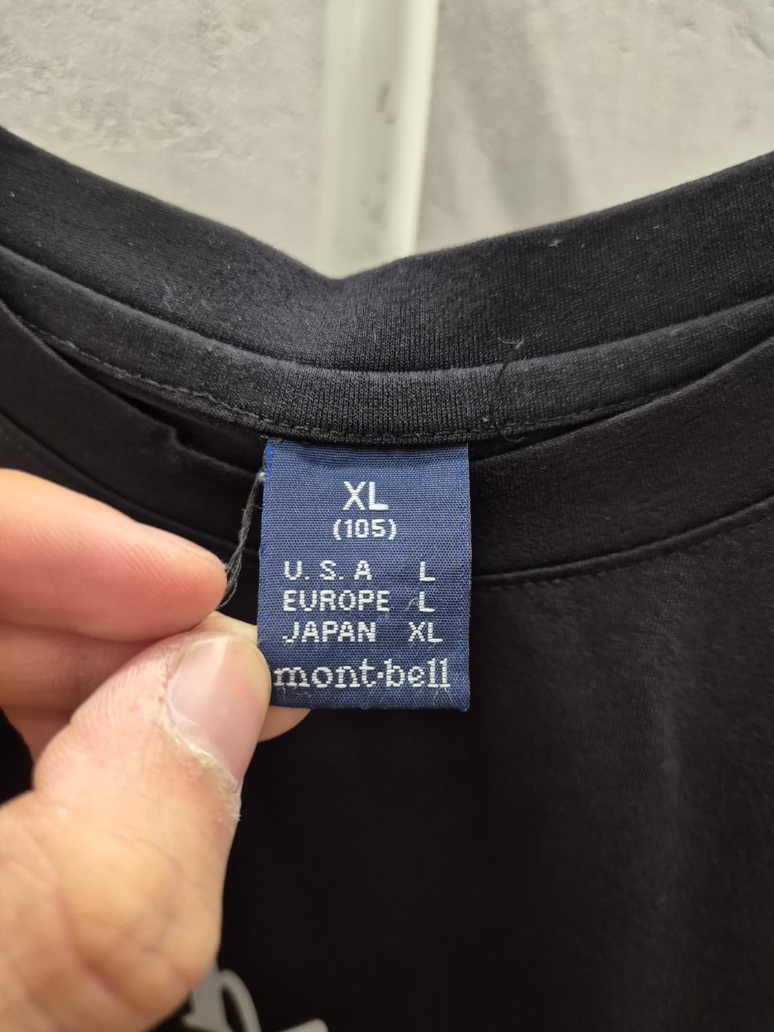 몽벨 블랙 반팔티 XL 상품이미지5