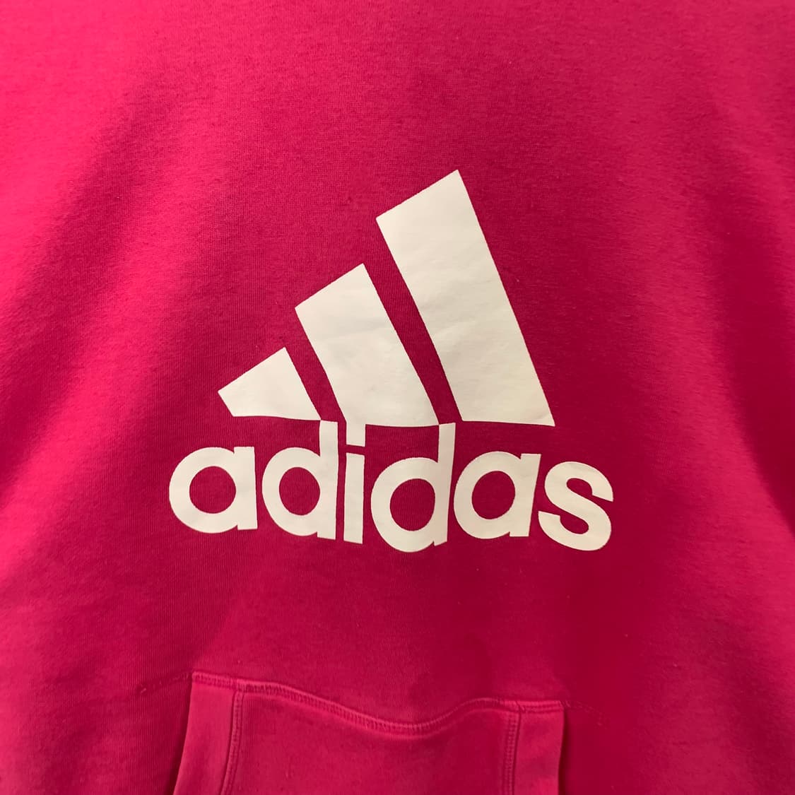 아디다스 빅로고 사이드라인 핑크 후드티 상품이미지4
