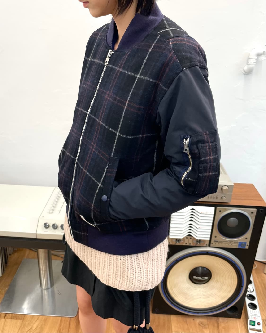 [2] Name. 체크 봄버 자켓 상품이미지5