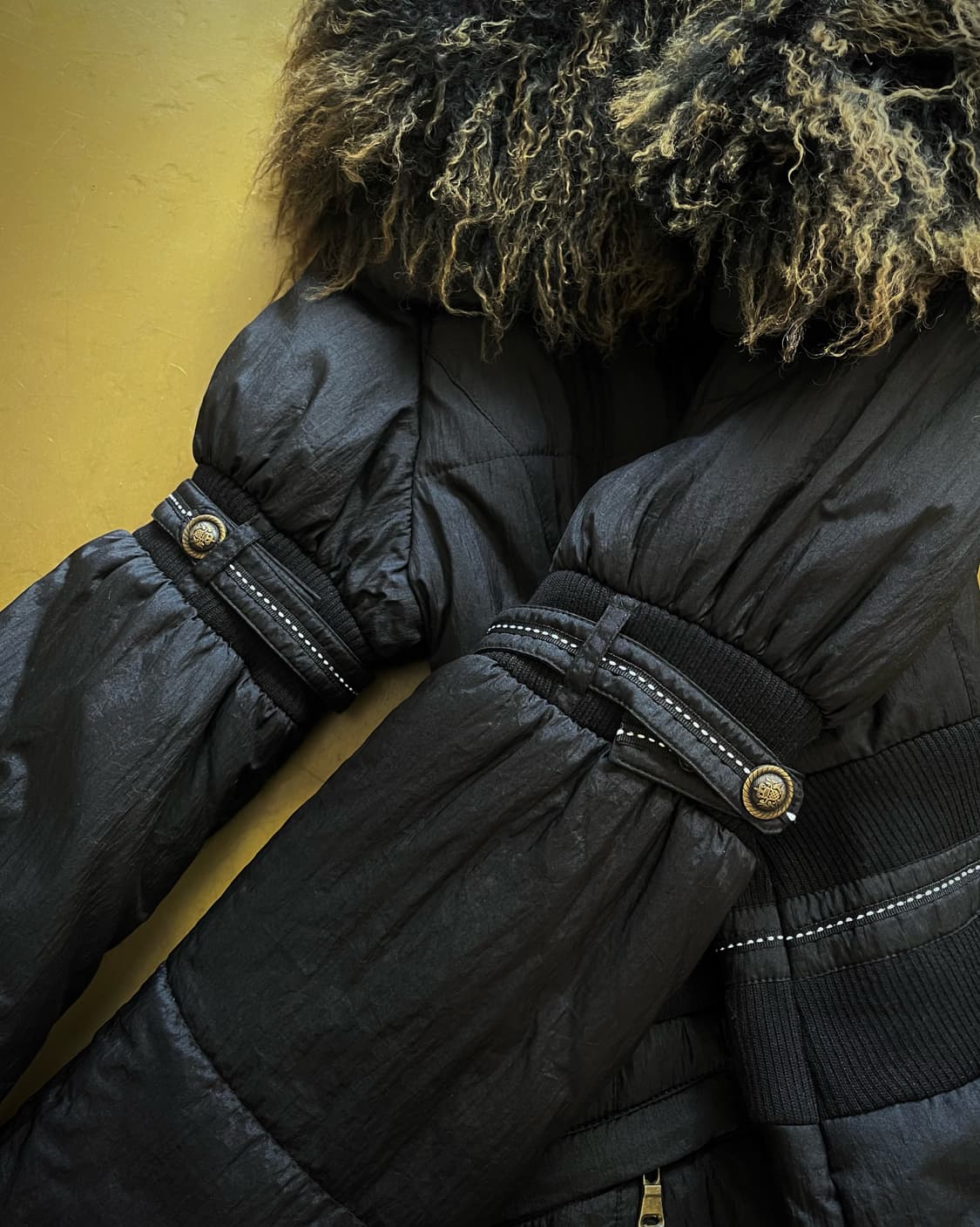 Italian V-Kei Tibet Fur Bondage Parka 상품이미지6