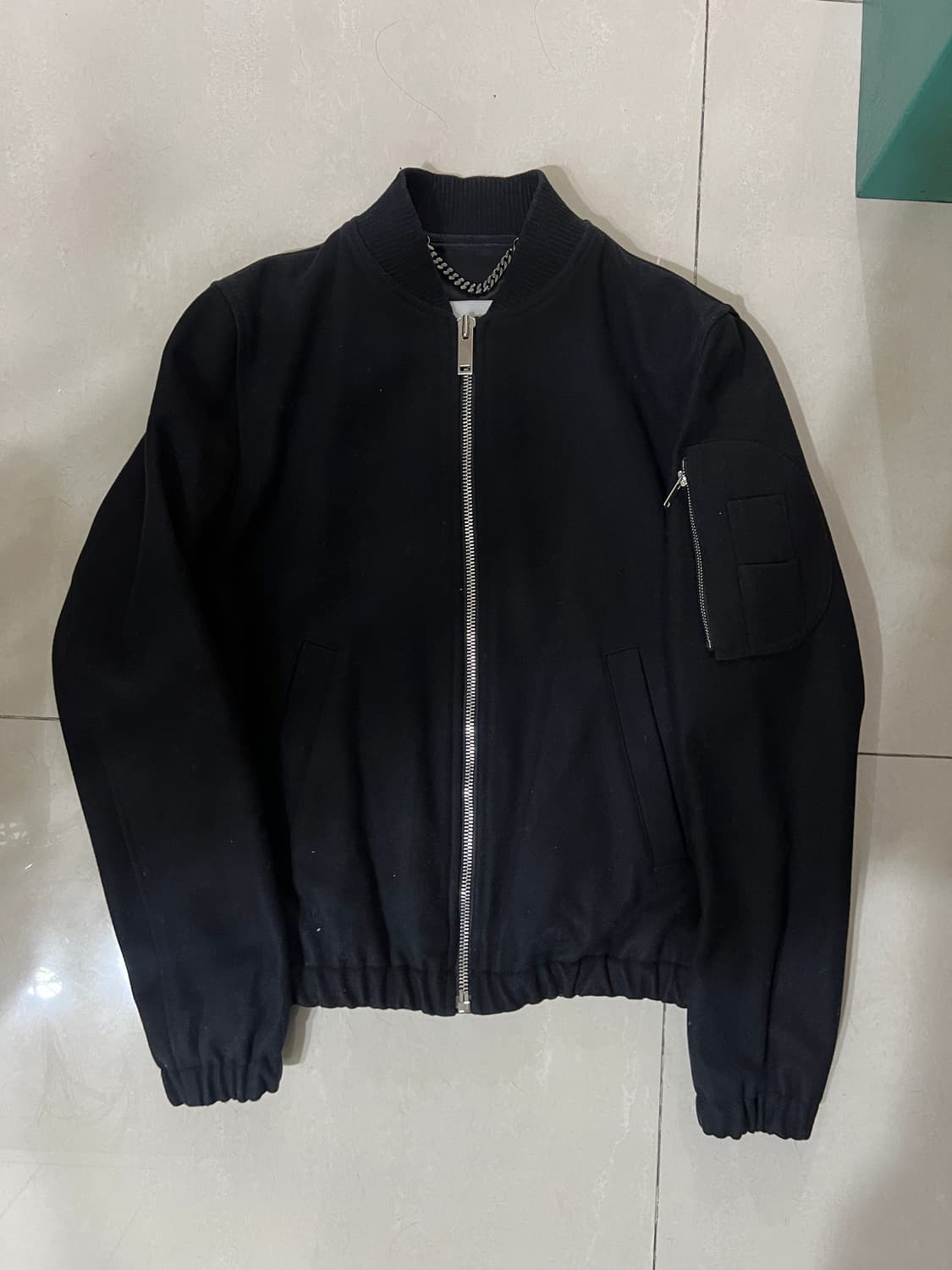 SANDRO Felt Wool MA-1 Blouson Jacket 상품이미지1