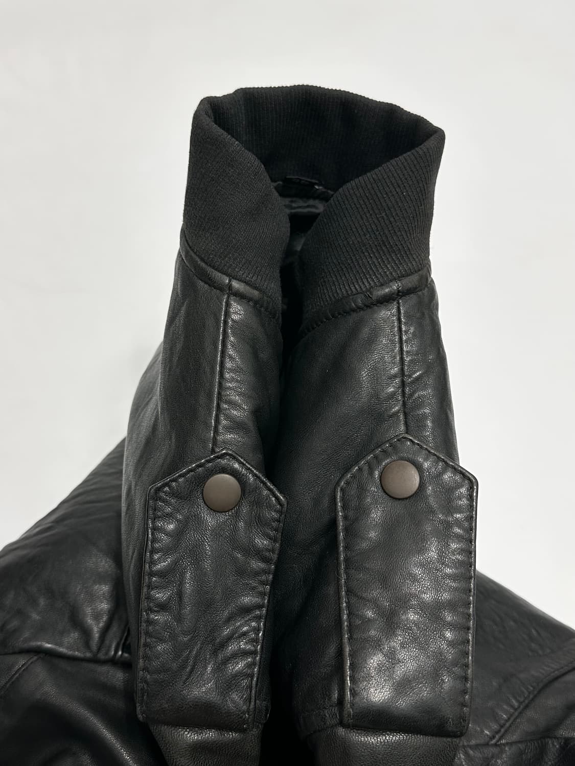 빈티지 양가죽 밀리터리 레더 봄버자켓 상품이미지5