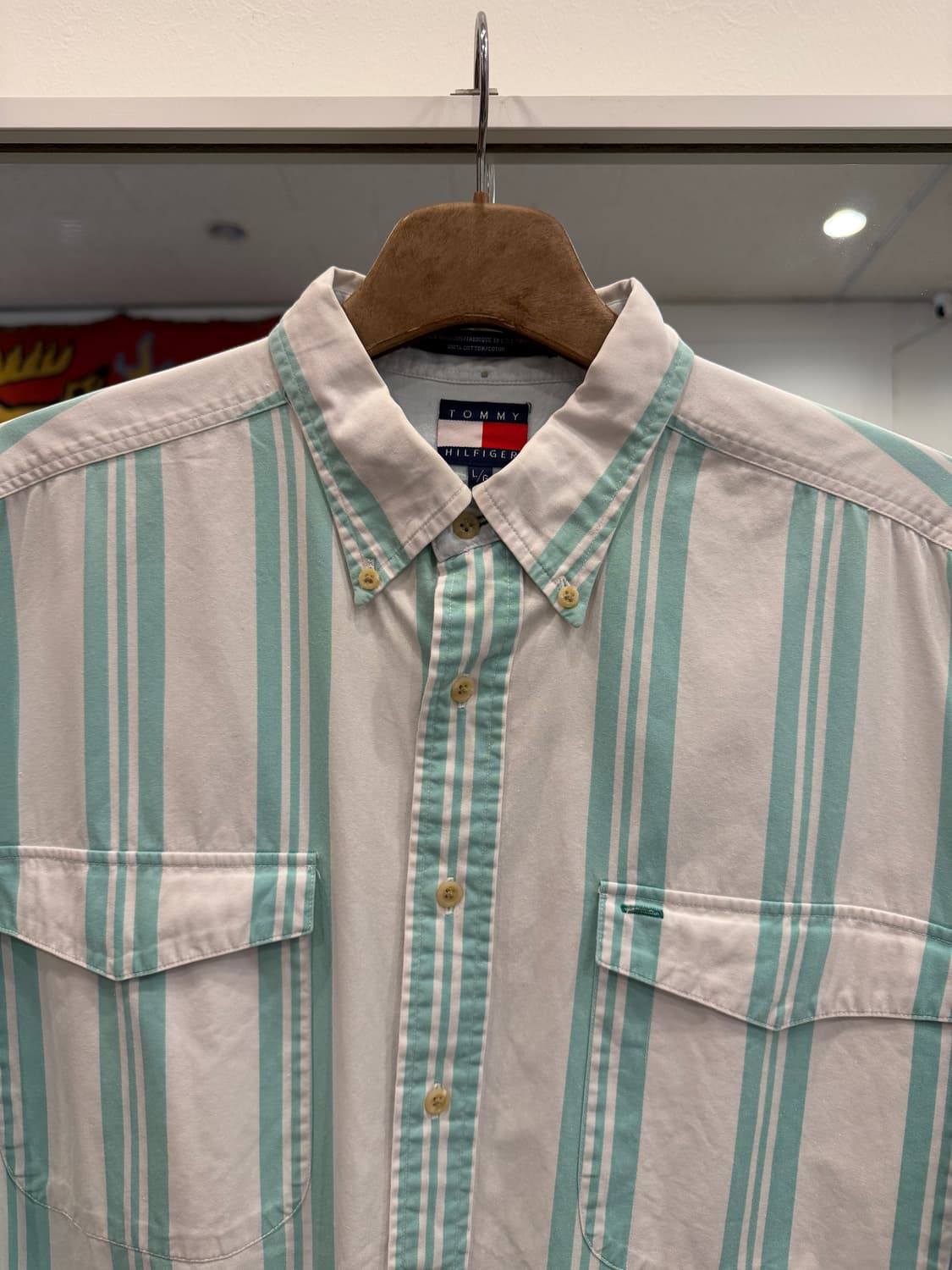 90s Tommy Hilfiger 타미힐피거 스트라이프 셔츠 상품이미지3