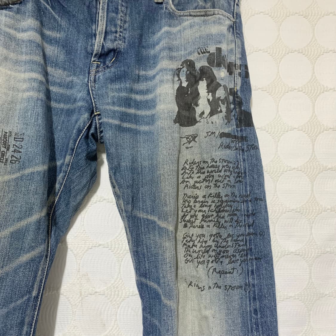 허리45!Hysteric Glamour데님 스터드 바지 상품이미지6