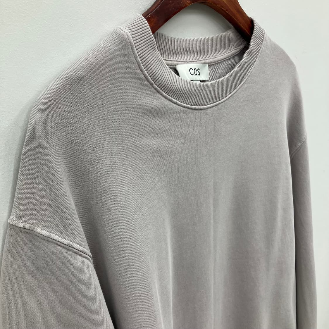 코스 라이트 그레이 스웨트 셔츠 L 상품이미지4