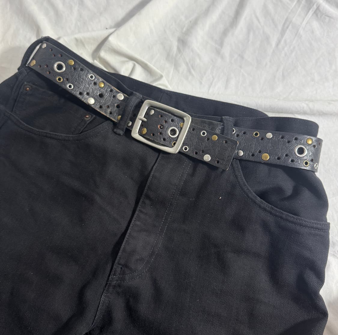 빈티지 스터드 벨트 y2k 상품이미지2