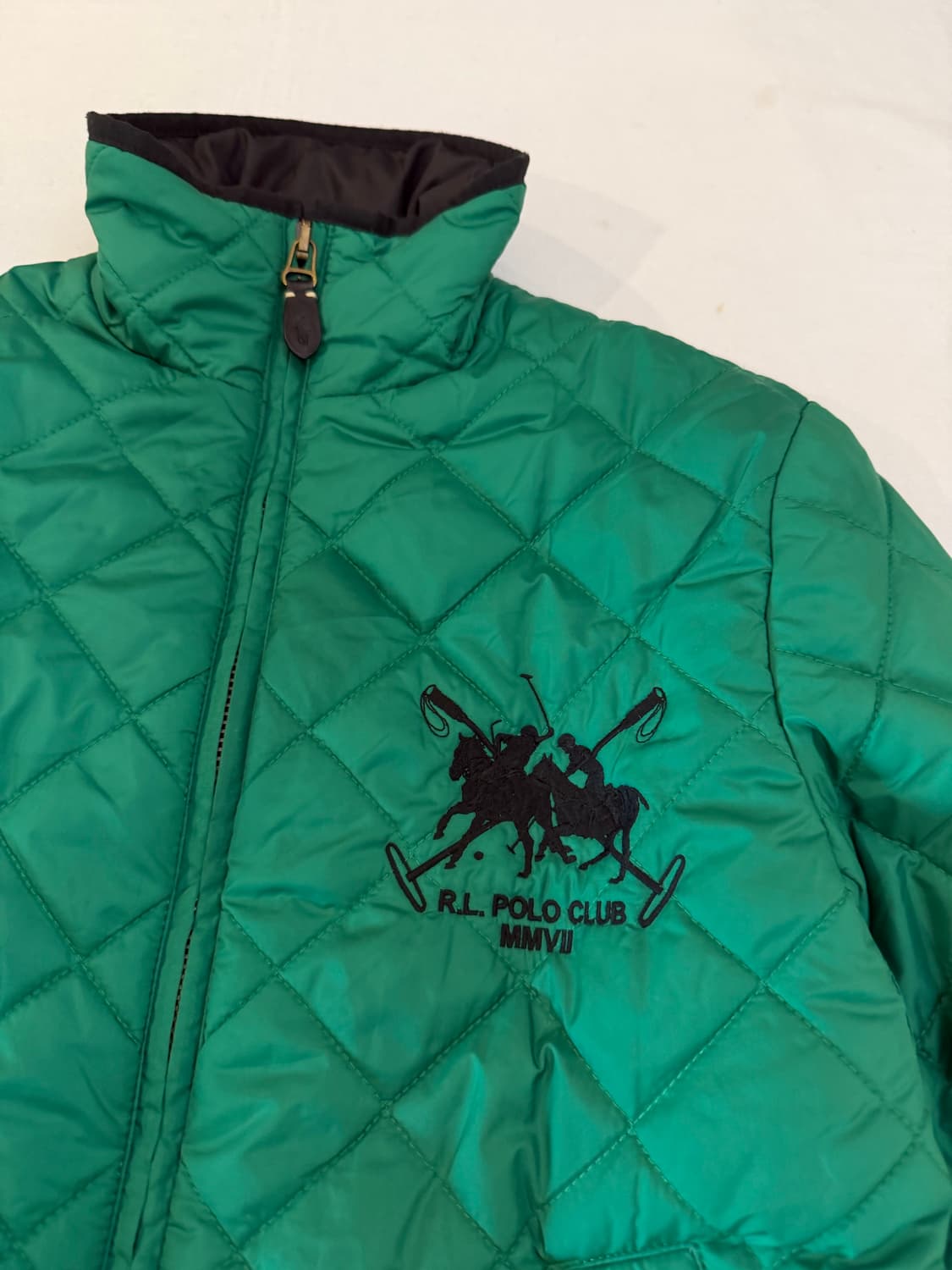 폴로 랄프로렌 빅포니 금장 치프키프 경량패딩 그린 상품이미지3