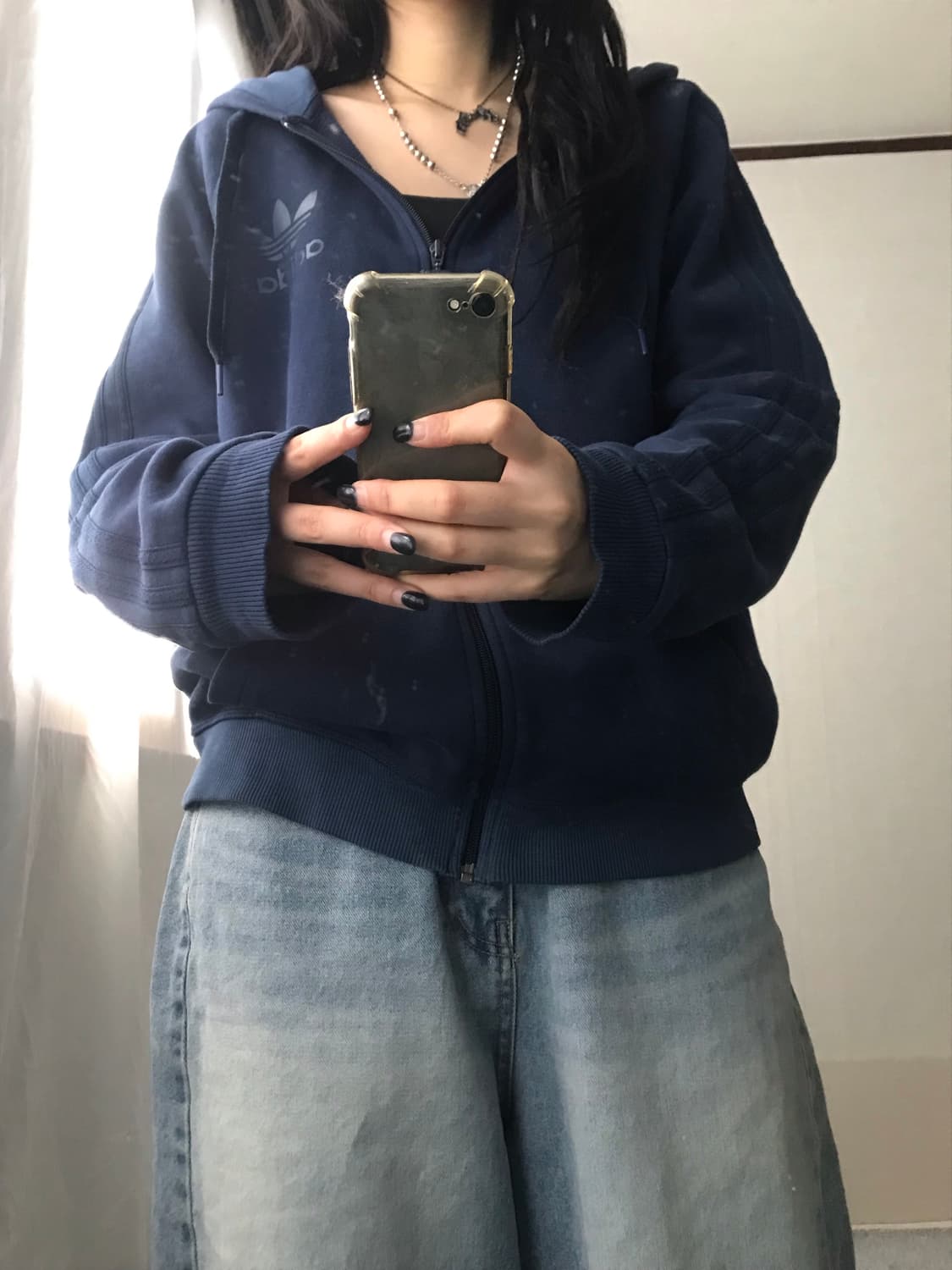 아디다스 네이비 파이어버드 후드집업 상품이미지3