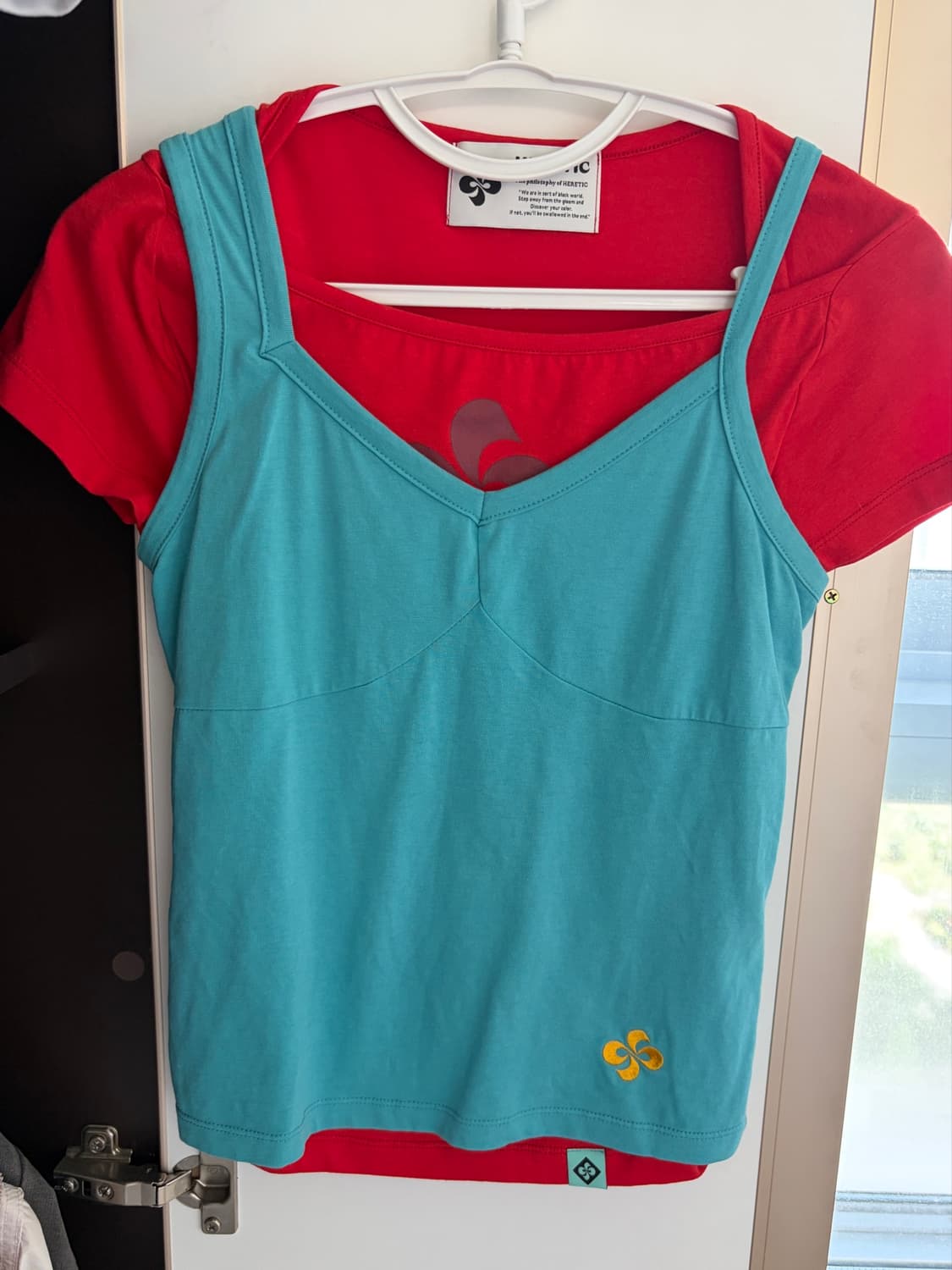 헤레틱 FRAME T-SHIRT red  상품이미지2