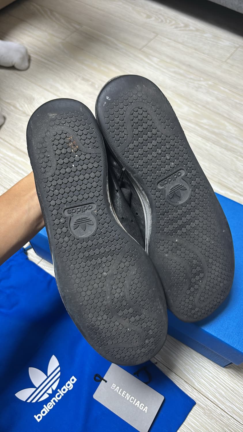 발렌시아가 스탠스미스 레더 블랙 43사이즈 플랫화 상품이미지4