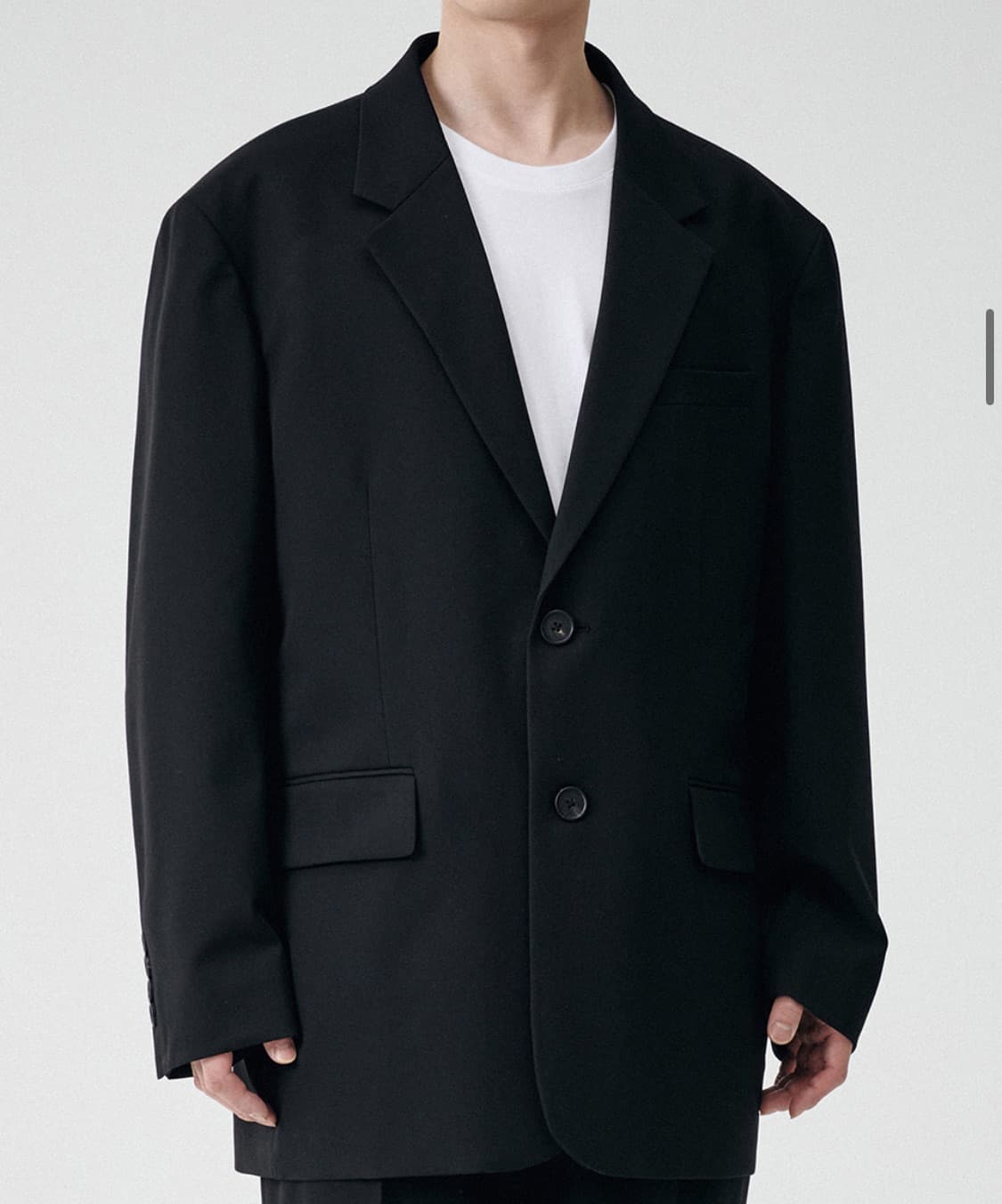 오버사이즈 자켓 블랙 m 새상품 (수트 셋업) 상품이미지4