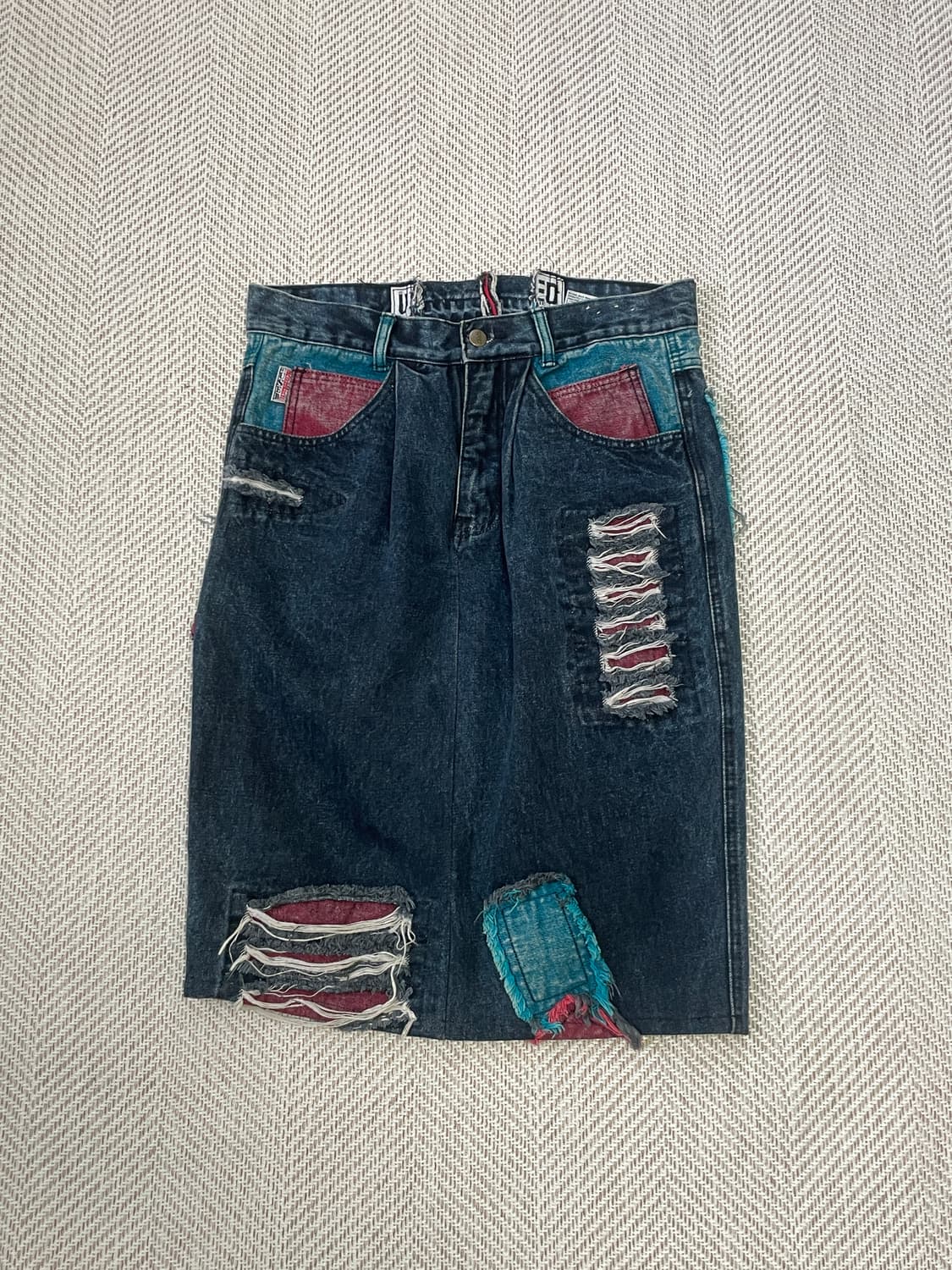 Used 해체주의 컷오프 데님 스커트  J03345 상품이미지1