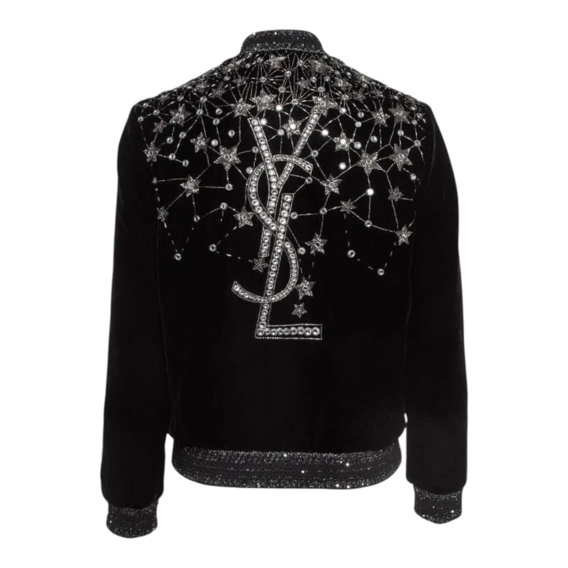 [구매글/F38,40] 생로랑 19FW 베이비 브레스 벨벳 라인스톤 자켓 상품이미지1