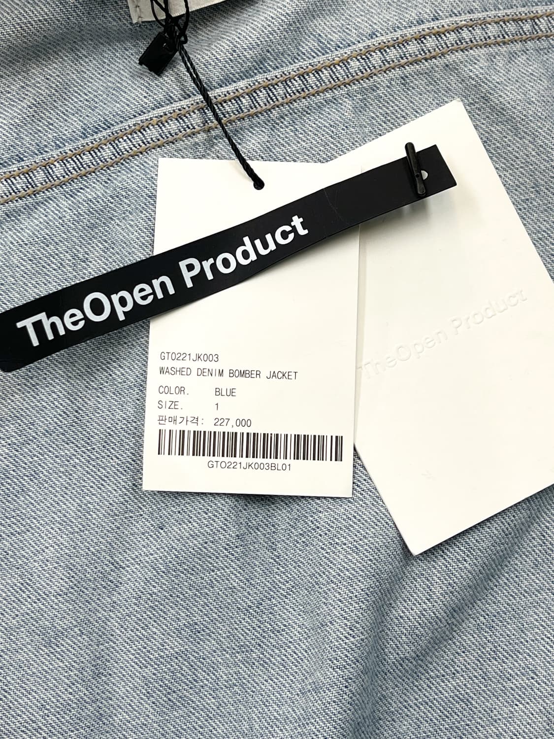 더오픈프로덕트 워시드 데님 봄버 자켓 상품이미지7