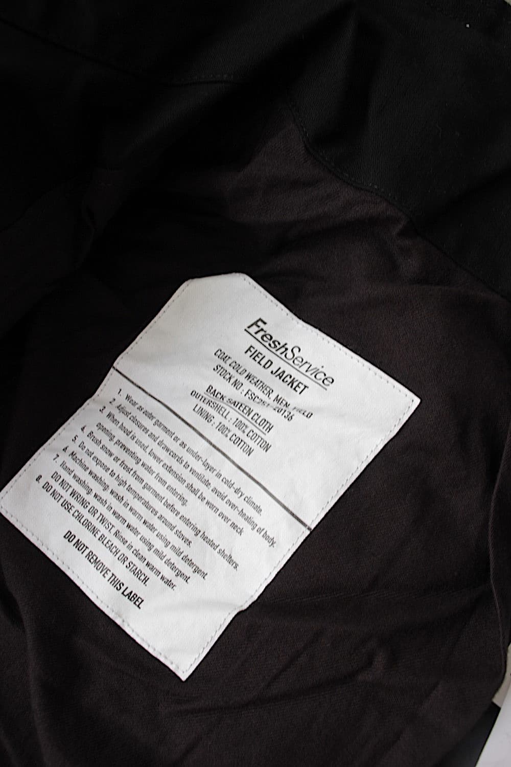 프레쉬서비스 25ss 백사틴 필드자켓 블랙 L 상품이미지4