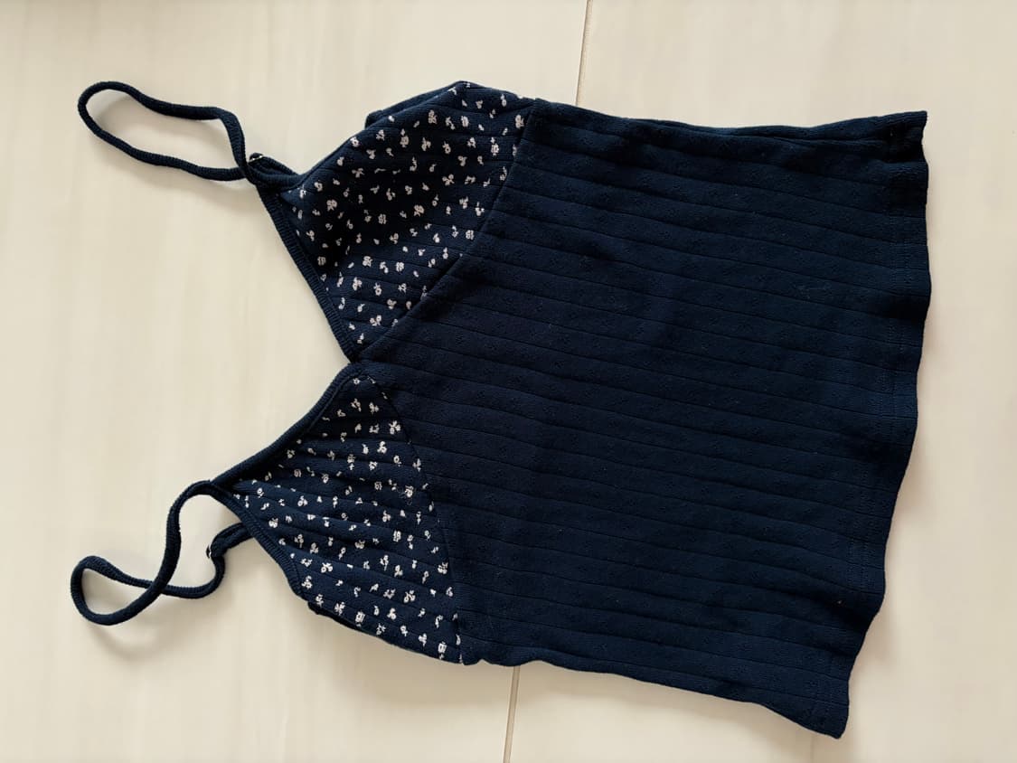 뉴뉴 나시 남색 슬리브리스 브랜디멜빌st  상품이미지1